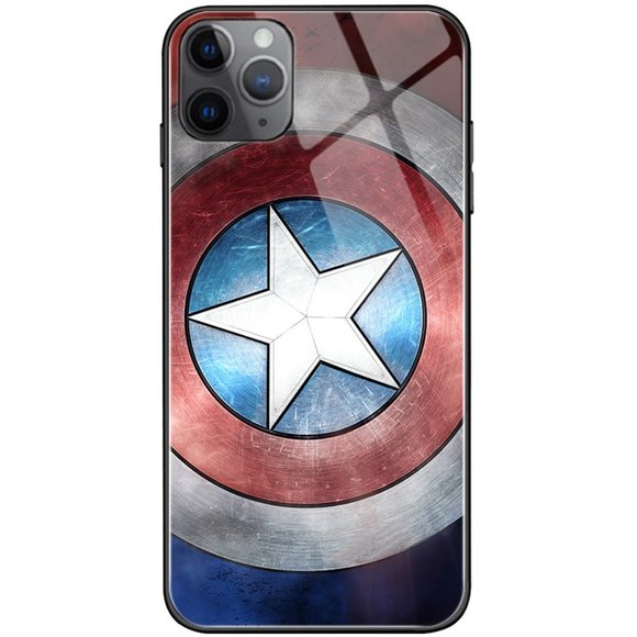 LED Smart Luminous iPhone 13 Series Tempered Glass Cases - Marvel Design - Picture 3 of 6